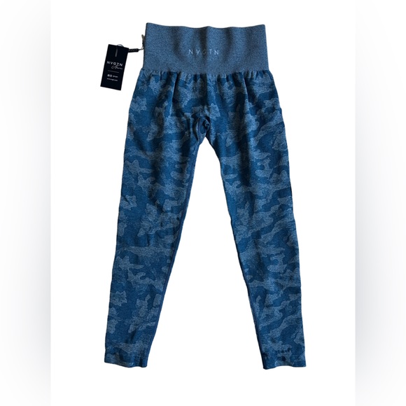 NVGTN Camo Seamless Slate Blue Leggings - Picture 2 of 3